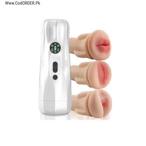 Automatic Male Masturbator With Three Removable Sleeves In Pakistan