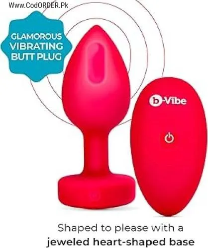 B-Vibe Vibrating Jewel Butt Plug In Pakistan