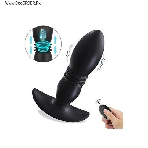 Thrusting Anal Vibrator With Remote