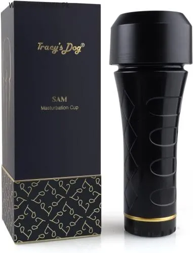 Tracy's Dog Male Masturbator Cup, Man Masturbation Stroker, Black